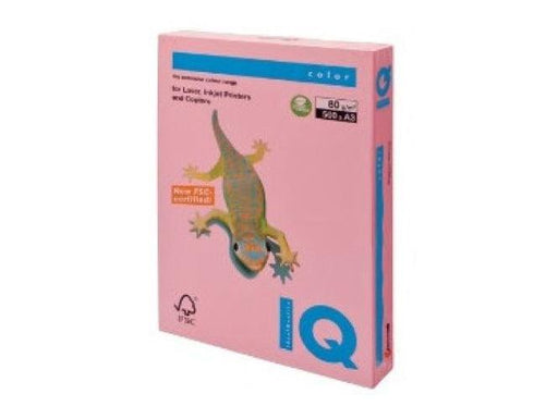 IQ Colored Copy Paper A4, 80gsm, Pink, 500Sheets/Ream - Altimus