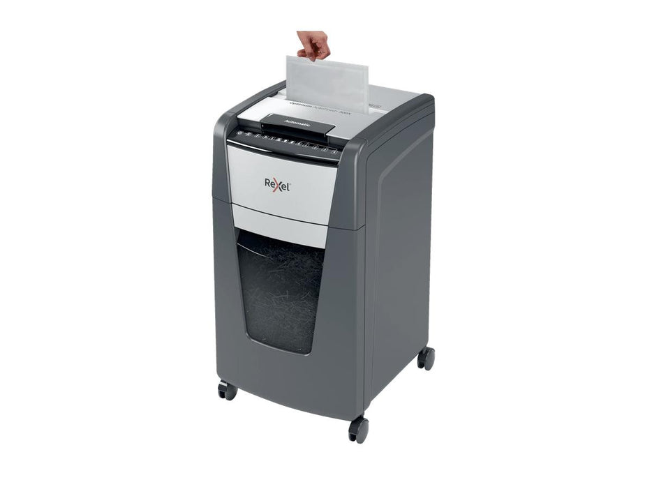 Rexel Optimum AutoFeed+ 300X Automatic Cross Cut Paper Shredder - Altimus