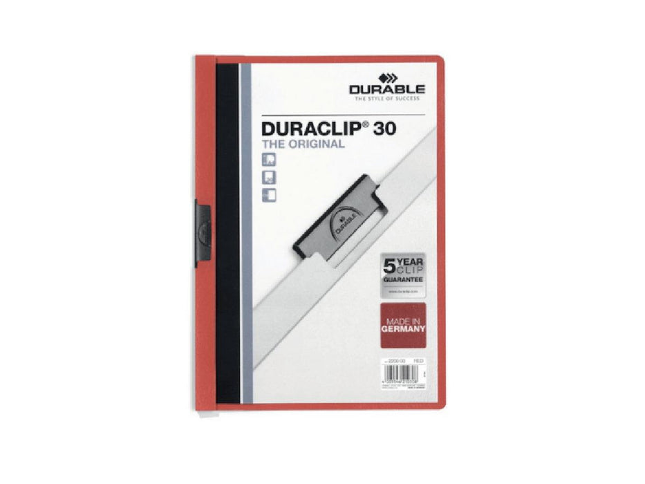 Durable Duraclip 30, A4, Red - Altimus