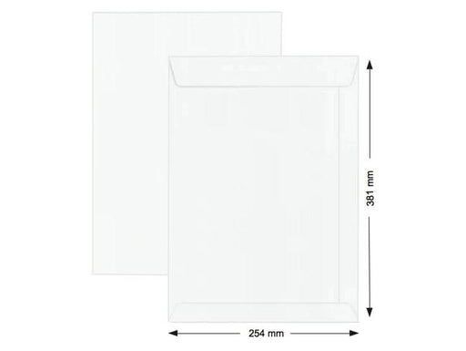 White Envelope 254 x 381mm 15" x 10" (Pack of 25) - Altimus