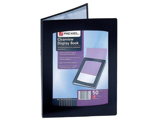 Rexel® A4 Presentation Display Book - 50 Pockets [Ref: 17432BK] - Altimus