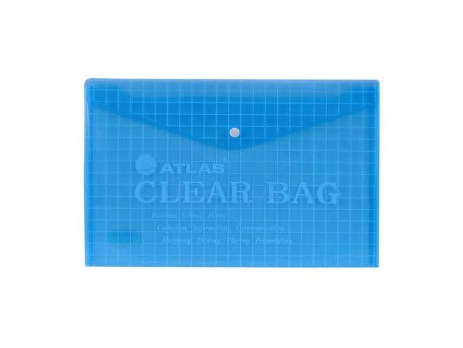 Atlas Document Bag "My Clear Bag" F/S, 12/pack, Blue - Altimus