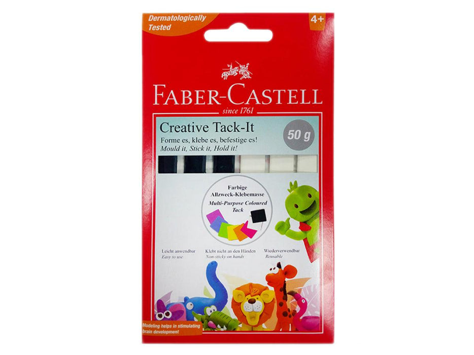 Faber-Castell Creative Tack-IT, Black and White 50G ( FCM187014 ) - Altimus