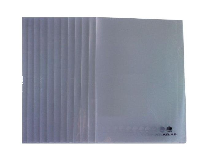 Atlas Clear L Folder A4, 12/pack, Clear