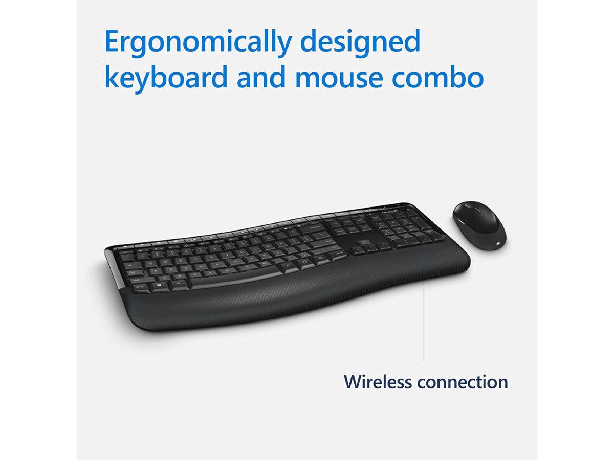 Microsoft Wireless Comfort Desktop 5050 - Black. Ergonomic Keyboard and Mouse Combo. - Altimus
