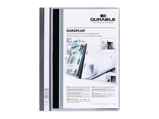 Durable DURAPLUS Presentation Folder with cover pocket, A4, Grey - Altimus