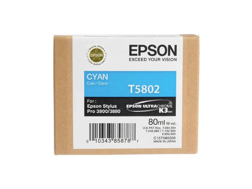 Epson C13T580200 80ml Cyan Ink Cartridge - Altimus