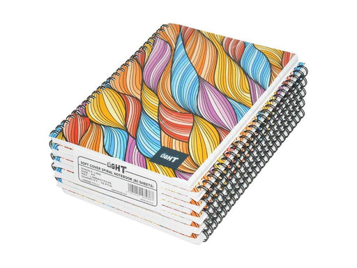 Light Spiral Soft Cover Notebook Single Line A5, 80-Sheets - LINBA51523S (10ps/pack) - Altimus