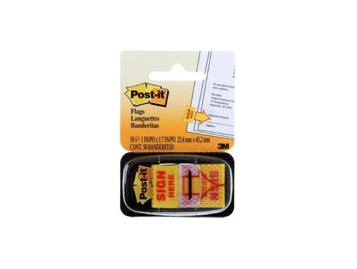 3M Post-it Flags Sign Here 680-9 25mmx43mm 50 flags-dispenser - Altimus