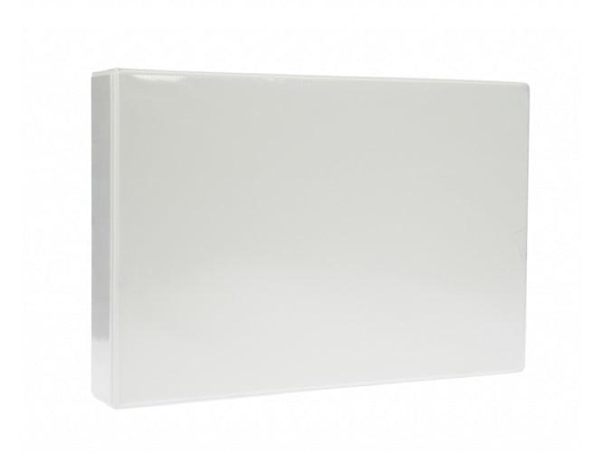 Alpha Presentation Binder 4 Rings A3 Landscape, 76mm Spine, White (408-A3) - Altimus