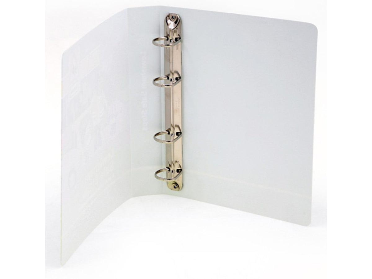 Alpha Presentation Binder 4 Rings A3 Landscape, 76mm Spine, White (408-A3) - Altimus