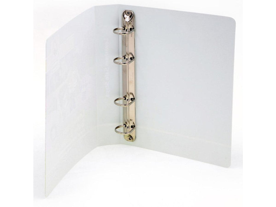 Alpha Presentation Binder 4 Rings A3 Landscape, 76mm Spine, White (408-A3) - Altimus