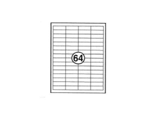Xel-lent 64 labels-sheet straight corners 48 x 16.9 mm 100sheets/pack - Altimus