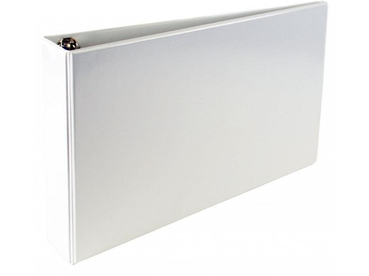 Alpha Presentation Binder 4 Rings A3 Landscape, 76mm Spine, White (408 ...
