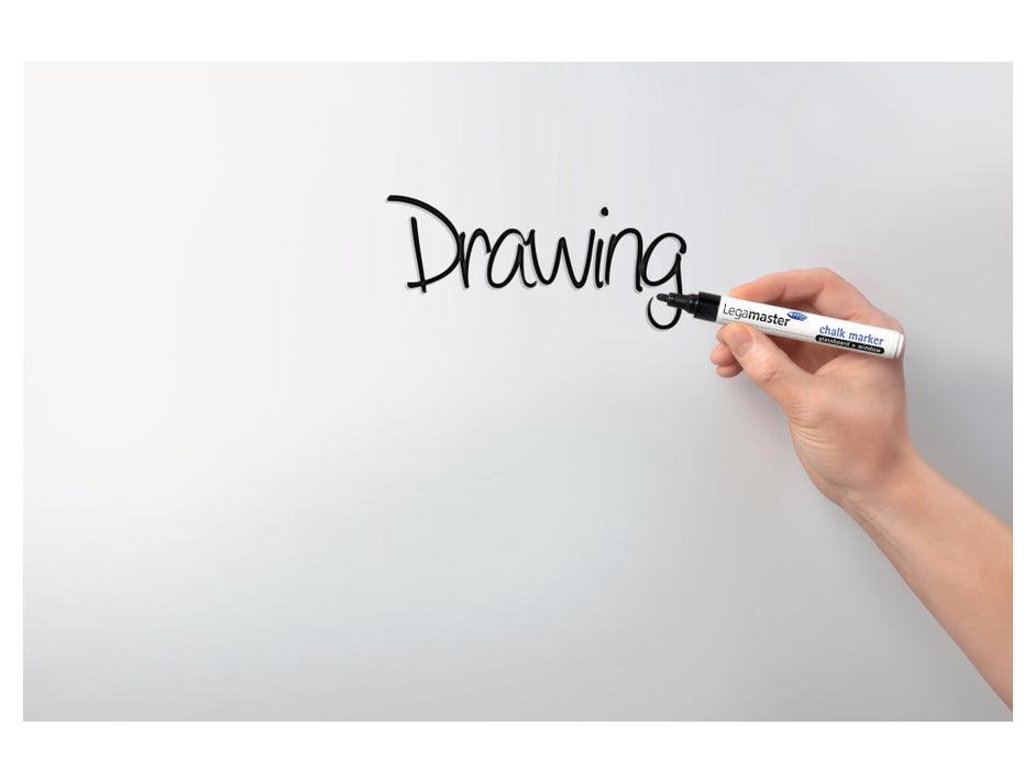 Legamaster Colored Glass Board 90x 120cm, White (7-104554) - Altimus