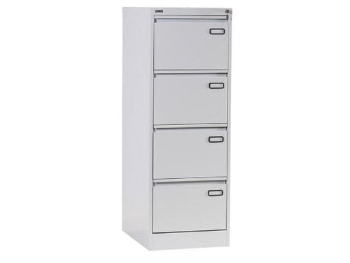 Rexel 4 Drawer Vertical Filing Cabinet, RXL304ST, Grey - Altimus