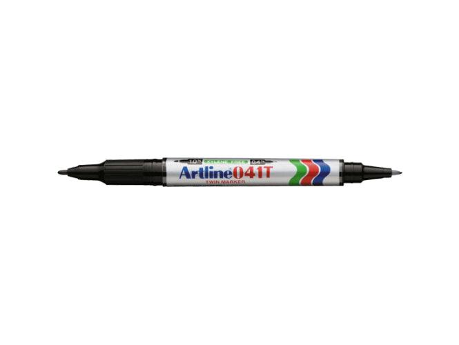 Artline 041T 2-in-1 Permanent Marker, 12pcs/box - Black - Altimus