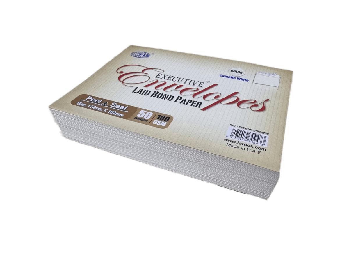 Executive Envelope 114x162mm Camelle Off White 50pcs/pack FSEE1013PBOW50 - Altimus