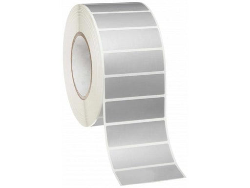 Polyethylene Synthetic Labels Plastic Silver,75 X 25mm, 1000 labels/roll [5pcs/pack] - Altimus