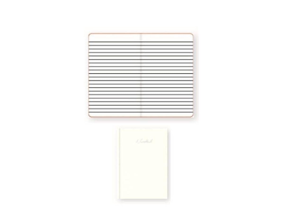 A5 Hard Cover Notebook, Single Ruled, Round Corner - 100 Sheets - White (FSNBA5SL301) - Altimus