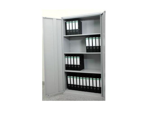 Rexel Full Height Cupboard Swing Door With 3 Adjustable Shelves, RXL101SW (Grey) - Altimus