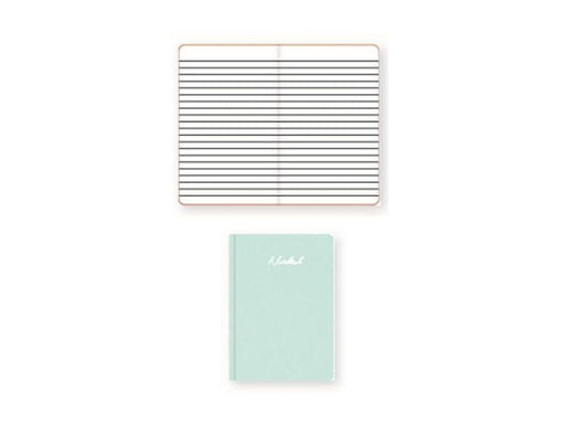A5 Hard Cover Notebook, Single Ruled, Round Corner - 100 Sheets - Light Green (FSNBA5SL303) - Altimus