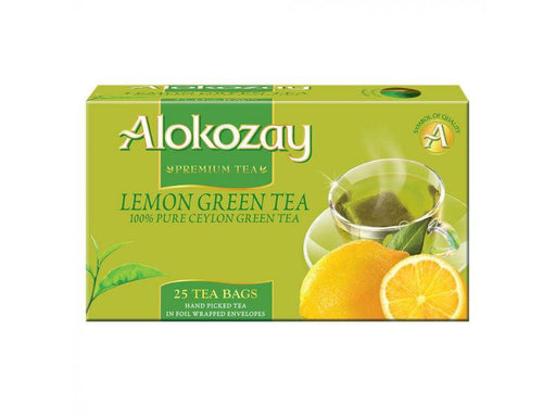 Alokozay Lemon Green Tea - 25 Tea Bags in Foil Wrapped - Altimus