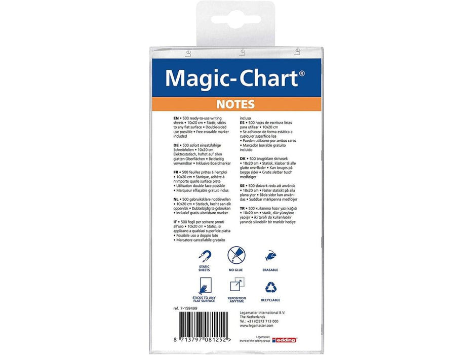 Legamaster Magic Chart, Notes Assorted 10X20cm, 500 notes per Pack 7-159499. - Altimus