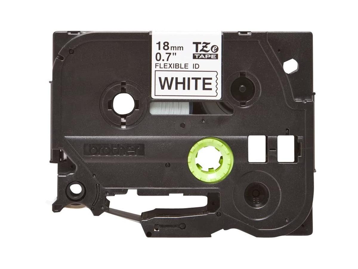 Brother TZe-FX241 Laminated Flexible Tape Black on White 18mm x 8mm - Altimus