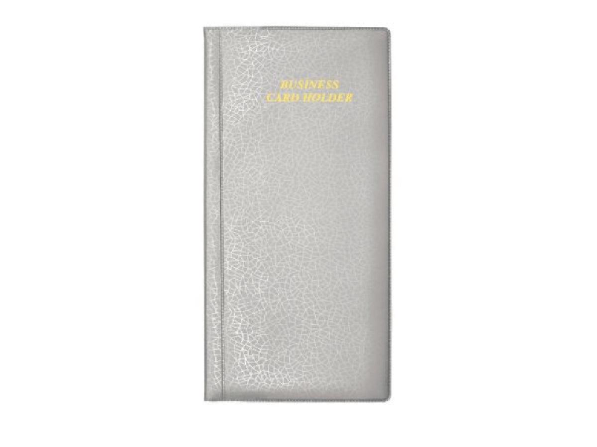 PVC Business Card Holder, 96 Cards, 128 X 258mm, Grey - Altimus