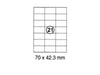 xel-lent 21 labels-sheet, straight corners, 70 x 42.3 mm, 100sheets-pack - Altimus