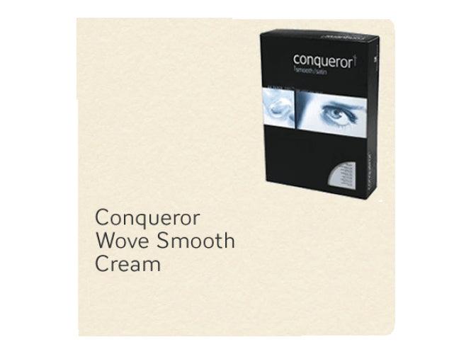 Conqueror Paper, A4, 100gsm, Cream, Wove Finish, 500sh/Pack - Altimus