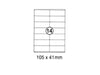 xel-lent 14 labels-sheet, straight corners, 105 x 41 mm, 100 sheets-pack - Altimus