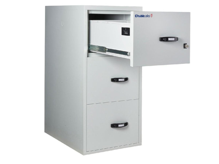 Chubbsafes Fire File Fire Resistant Document Protection Cabinet 31” 3 Drawers with 2 Key Locks - Altimus