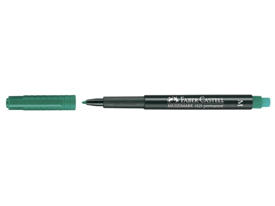 Faber Castell Multimark 1525 Permanent Medium 1.0mm, Green - Altimus