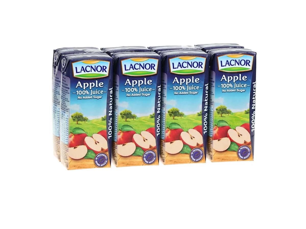 Lacnor Apple Juice 180ml - Pack of 8 - Altimus