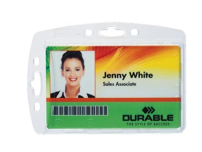 Durable Security Pass Holder for 1 ID Card, 10/pack - Altimus