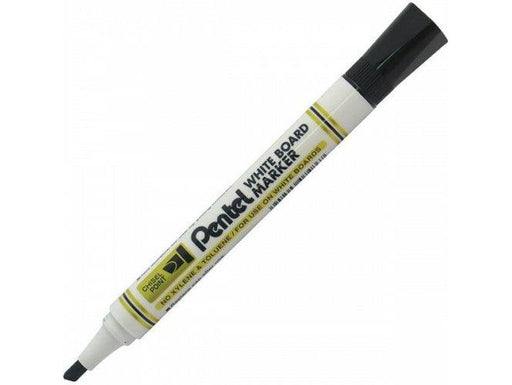 Pentel MW86 Chisel Tip White Board Marker - Black (12pcs/box) - Altimus