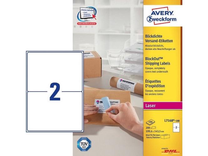 Avery L7168 Address Labels 199.6 x 143.5mm, White, 100sheets-pack - Altimus