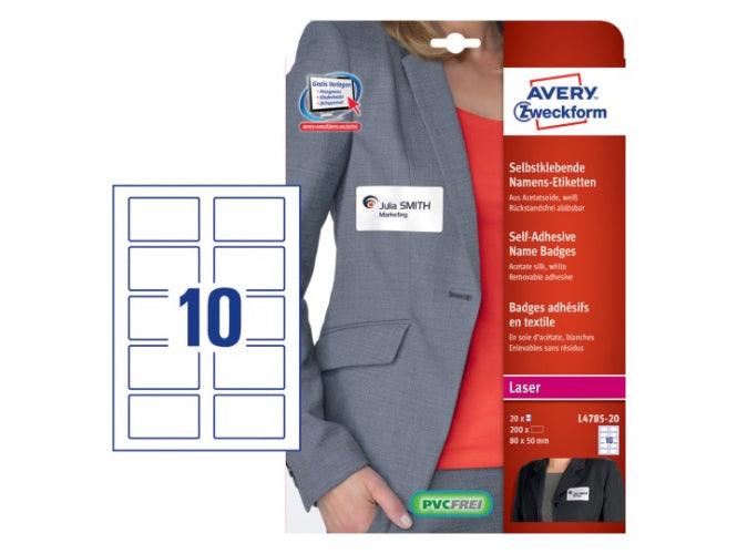 Avery L4785-20 Self-Adhesive Label Rounded Rectangle Removable, 20sheets/Pack - Altimus