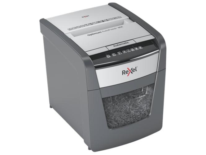 Rexel Optimum AutoFeed+ 50X Automatic Cross Cut Paper Shredder - Altimus