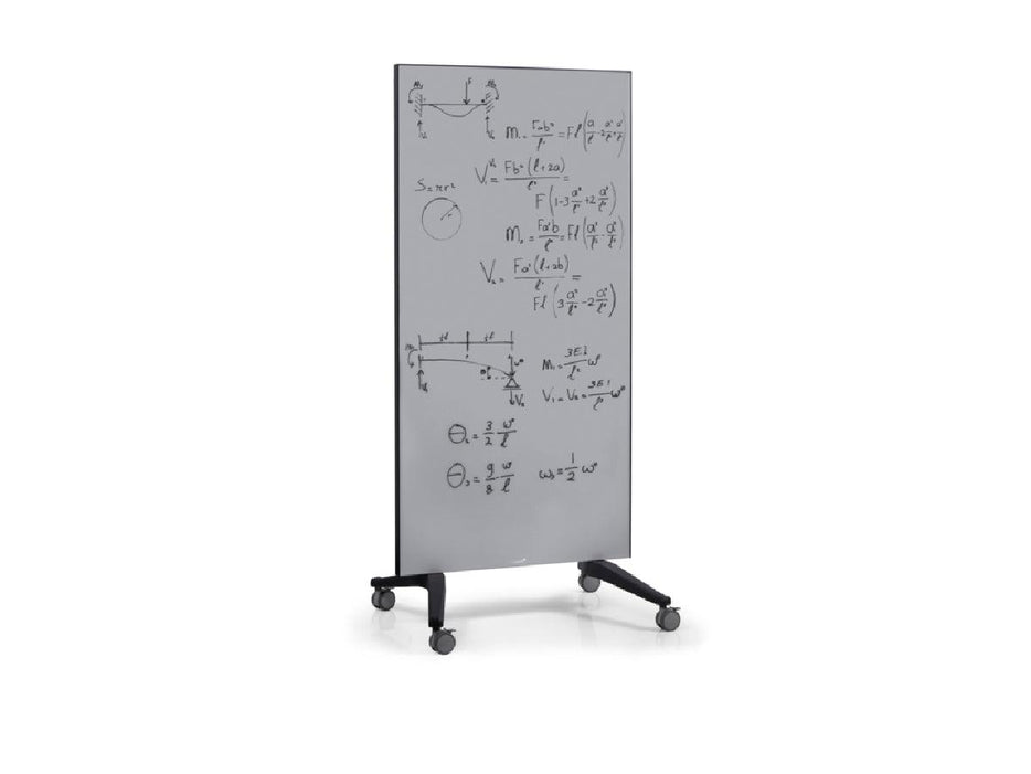 Legamaster Mobile GlassBoard Grey 90 x 175cm Part No. 7-105400 - Altimus