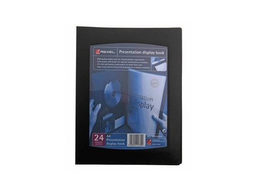 Rexel® A4 Presentation Display Book - 24 Pockets [Ref: 17430BK] - Altimus