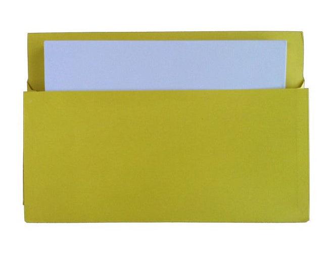 Premier Document Wallet Full Flap, 285gsm, F/S, 5/pack, Yellow - Altimus