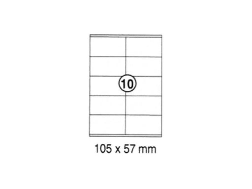 xel-lent 10 labels/sheet, straight corners, 105 x 57 mm, 100sheets/pack - Altimus