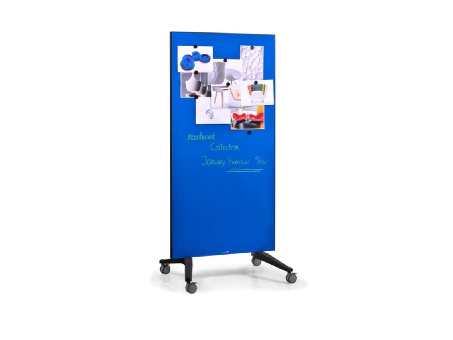 Legamaster Mobile GlassBoard Blue 90 x 175cm Part No. 7-105300 - Altimus