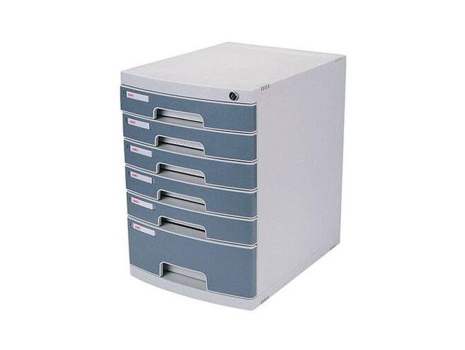 DELI 6 Drawer Cabinet with Lock in Front Blue - Altimus