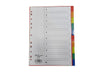 Deluxe Divider Plastic Colored A4 10 Tabs - Altimus