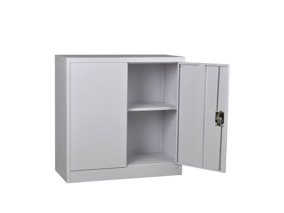 Hadid Half Height Cupboard Swing Door With Adjustable Shelf - Grey - Altimus