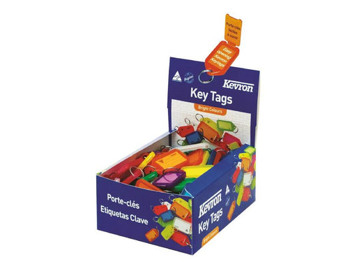 Kevron Plastic Clicktag Key Tag Assorted Colour (Pack of 100) ID5AC100 - Altimus